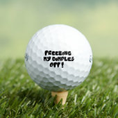 Funny Puns Golf Balls - Freezing My Dimples Off Golfballen (Insitu Shirt)