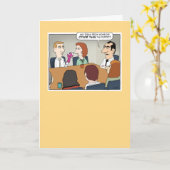 Funny Puppet op zakenvergadering van Birthday Kaart (Gele Bloem)