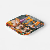 Funny puppies halloween papieren bordje (Gebogen)
