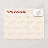 Funny Puppy Christmas, Holiday Postcard Feestdagenkaart (Achterkant)