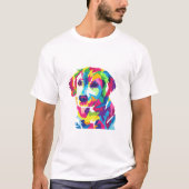 Funny Puppy colorful - Kies achtergrondkleur T-shirt (Voorkant)