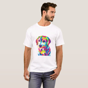 Funny Puppy colorful - Kies achtergrondkleur T-shirt