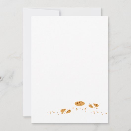 Funny Puppy Cookie Decorting Party Kaart (Achterkant)