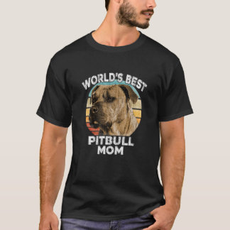 Funny Puppy Dog Pit Bull Gift  Retro T-shirt