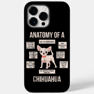 Funny Puppy Gift Anatomie van een Chihuahua Case-Mate iPhone 14 Pro Max Hoesje