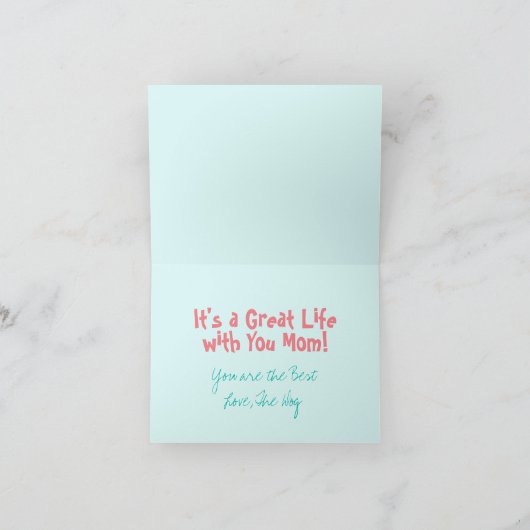 Funny Puppy Love van Dog Cute Moederdag Kaart (Binnen)