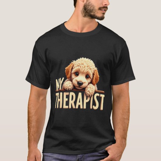Funny Puppy My Therast Odle Dog  T-shirt (Voorkant)