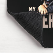 Funny Puppy My Therast Pug Dog Muismat (Hoek)