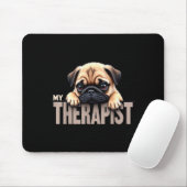 Funny Puppy My Therast Pug Dog Muismat (Met muis)