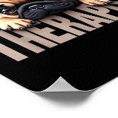 Funny Puppy My Therast Pug Dog  Poster (Hoek)