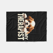 Funny Puppy My Therast Shih Tzu Dog Fleece Deken (Voorkant (Horizontaal))
