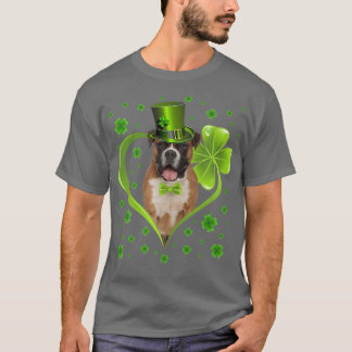 Funny Puppy Shamrock Boer Dog St T-shirt