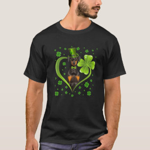 Funny Puppy Shamrock Doberman Dog St. Patrick's Da T-shirt