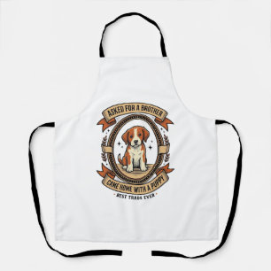 Funny Puppy T-shirt Vroeg om broer kreeg een puppy Schort