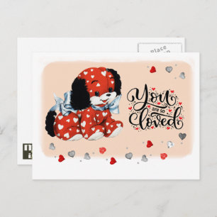 Funny  Puppy Valentijnsdag Briefkaarten