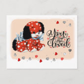 Funny  Puppy Valentijnsdag Briefkaarten (Voorkant)