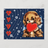 Funny  Puppy Valentijnsdag Feestdagenkaart (Voorkant)