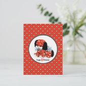 Funny  Puppy Valentijnsdag Feestdagenkaart (Staand voorkant)