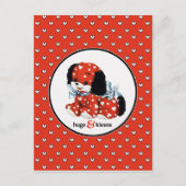 Funny  Puppy Valentijnsdag Feestdagenkaart (Voorkant)