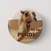 Funny Purdy Camel Foto Ronde Button 5,7 Cm (Voorkant)