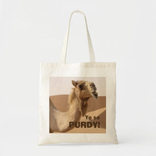 Funny Purdy Camel Foto Tote Bag