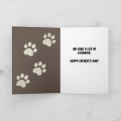 Funny Purrfect pap van een kat op Vaderdag Kaart (Binnen)