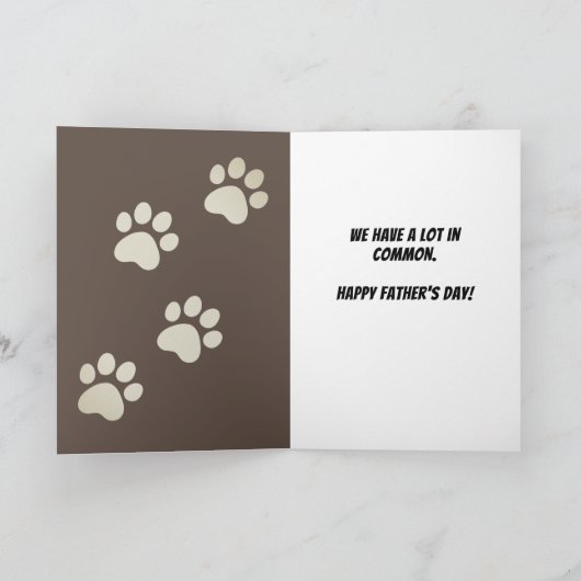 Funny Purrfect pap van een kat op Vaderdag Kaart (Binnen)