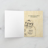 Funny Purring Cat Birthday for Cat Lover Owner  Kaart (Binnen)