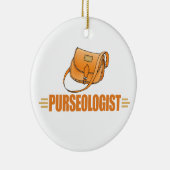 Funny Purse Lover Keramisch Ornament (Rechts)