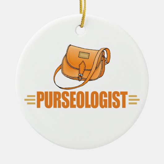 Funny Purse Lover Keramisch Ornament (Voorkant)