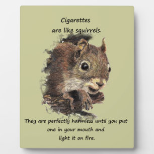 Funny Qo Smoking Motivatie Quote Fotoplaat