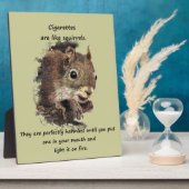 Funny Qo Smoking Motivatie Quote Fotoplaat (Zijkant)