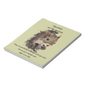 Funny Qo Smoking Motivatie Quote Notitieblok (Linkerzijde)