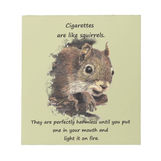 Funny Qo Smoking Motivatie Quote Notitieblok (Voorkant)