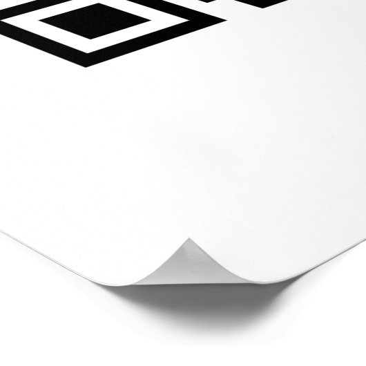 Funny QR Code Laat een Review uniek modern Poster (Hoek)