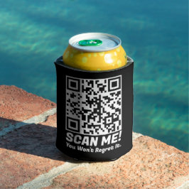 Funny QR Scan Me! Funny Regret Joke  Blikjeskoeler