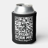 Funny QR Scan Me! Funny Regret Joke  Blikjeskoeler (Blikje Voorkant)
