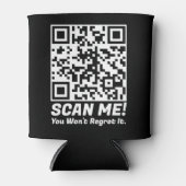 Funny QR Scan Me! Funny Regret Joke  Blikjeskoeler (Voorkant)