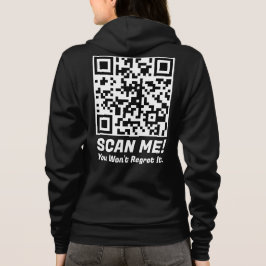 Funny QR Scan Me! Funny Regret Joke  Hoodie