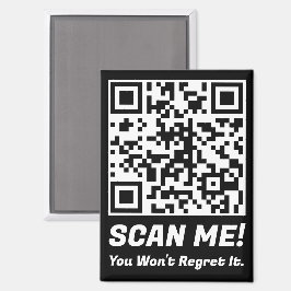 Funny QR Scan Me! Funny Regret Joke  Magneet