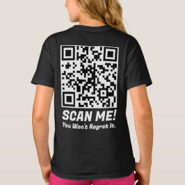 Funny QR Scan Me! Funny Regret Joke  T-shirt