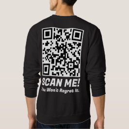 Funny QR Scan Me! Funny Regret Joke  Trui