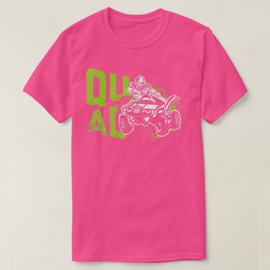 Funny Quad Retro Quad Riding Four Wheeler ATV voor T-shirt (Design voorkant)