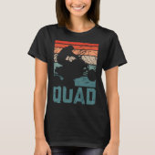 Funny Quad Retro Quad Riding Four Wheeler ATV voor T-shirt (Voorkant)