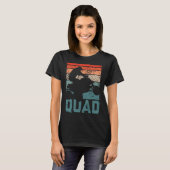 Funny Quad Retro Quad Riding Four Wheeler ATV voor T-shirt (Voorkant volledig)