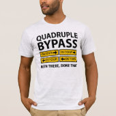 Funny Quadruple Bypass Heart Surgery Detour Signal T-shirt (Voorkant)