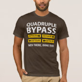 Funny Quadruple Bypass Heart Survigery T-shirt (Voorkant)