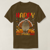 Funny Quail Bird Lover Happy Quail HelloBedanktMas T-shirt (Design voorkant)