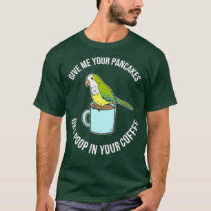 Funny Quaker Parrot Gift for Bird Reders T-shirt