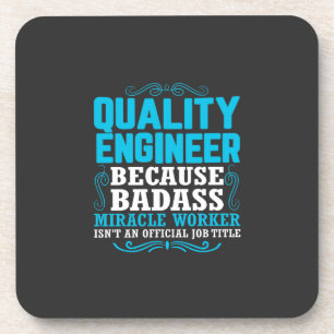 Funny Quality Engineer Quote, Quality Engineer Bier Onderzetter
